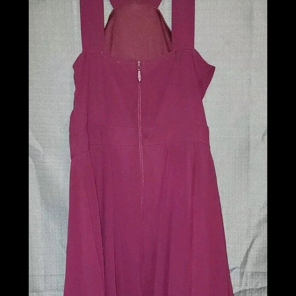 Lulu's Pink Halter Backless Sundress for Prom